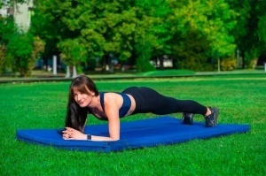 Saltea sport FlexiCore pentru exerciții la sol, 200\110 de culoare Verde - Img 3