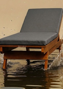 Saltea impermeabila pentru sezlong de plaja 190x60x5 cm – Gri