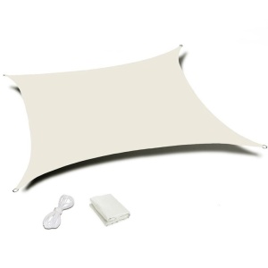 Prelata solara dreptunghiulara 200x300 cm, impermeabila, protectie UV, poliester 180g/mp, bej