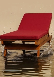 Saltea impermeabila pentru sezlong de plaja 190x60x5 cm – Rosu