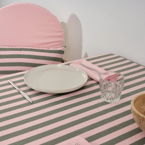 Față de masă Jacquard Moss, Maglia Raya Rosa 160x100 cm - Img 2