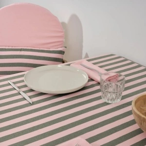 Față de masă Jacquard Moss, Maglia Raya Rosa 160x100 cm - Img 2