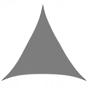 Copertina prelata de soare, triunghiulara, impermeabila, cu protectie UV, 300x300x300 cm, gri