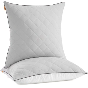 Set de 2 perne reversibile cu 2 fete pentru iarna sau vara, 80x80 cm, umplutura 1200 g, alb
