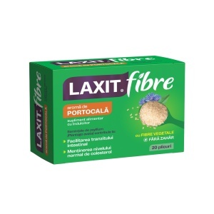 LAXIT FIBRE aromă de portocală x 20 pl.