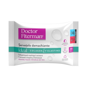 Servetele umede demachiante Ideal Colagen & Elastina x 20 buc