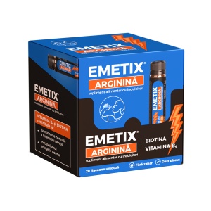EMETIX Arginină soluție 20 fl. unidoză x 25 ml