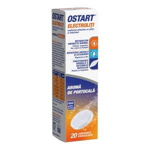 OSTART ELECTROLITI portocala x 20 cpr efervescente