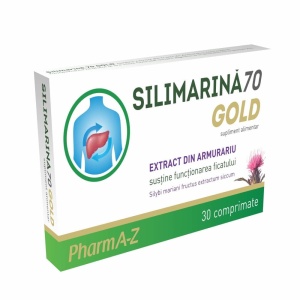 Silimarina 70mg Gold, 30 Comprimate, PharmA-Z