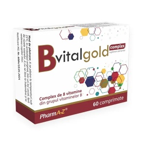 B Complex Vitalgold, 60 Comprimate, PharmA-Z