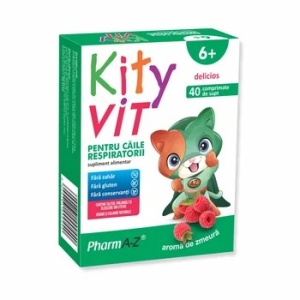 Kityvit Pentru Caile Respiratorii 6+, 40 Comprimate, PharmA-Z
