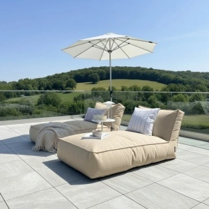 Pat grădină, din puf la comandă – Design exclusiv și confort maxim