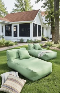 Set şezlong din puf premium | Relaxare plajă și piscină
