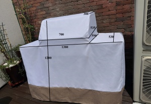 Prelată, pentru grătar exterior, la comandă – Protecție impermeabilă și durabilă - Img 2