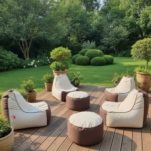 Set fotolii lounge din puf – Realizate la comandă pentru confort premium