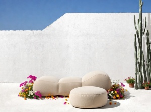 Set șezlong puf personalizat cu măsuță – relaxare completă