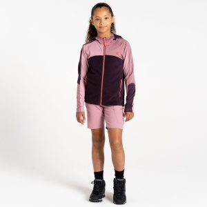 Fleece copii Dare2B Thriving IV Stretch Midlayer mov/roz - Img 5