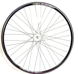 Roata fata 27.5×1.75 janta D-Disc 36H butuc aluminiu, ax cu piulita