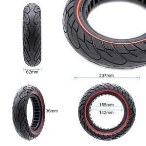 Ultra -light Solid tire 10x2.5-6.1/B34 - red line [Nedong] - Img 2