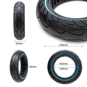 Ultra -light Solid tire 10x2.5-6,5/B44 - blue line [Nedong] - Img 2