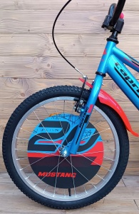 Bicicleta copii 20 Capriolo Mustang albastru rosu - Img 6