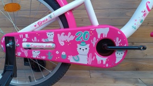 Bicicleta copii 20 Capriolo Viola Alpaca alb pink - Img 6