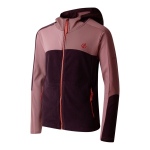Fleece copii Dare2B Thriving IV Stretch Midlayer mov/roz - Img 2