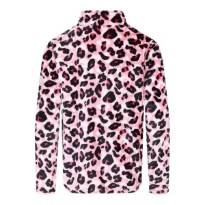 Jacheta fleece copii Dare2B Zesty roz pudrat / cheetah print - Img 3