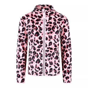 Jacheta fleece copii Dare2B Zesty roz pudrat / cheetah print