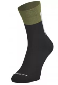 Sosete SCOTT BLOCK STRIPE CREW SOCK black/fir green