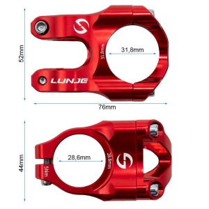 Stem for 31.8mm handlebars EWPM-002 red - Img 3