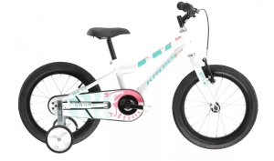 Bicicleta copii Kross Mini 3.0 D 16 white / celadon / coral / glossy
