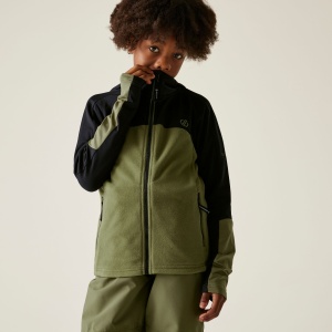 Fleece copii Dare2B Thriving IV Stretch Midlayer Olive Green - Img 4
