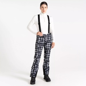 Pantaloni schi femei Dare2B Diminish negru/alb - Img 4