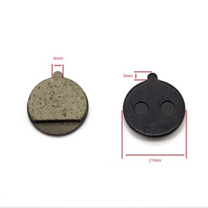 Placute frana CT005-R resin round with pin - 1 set - Img 3