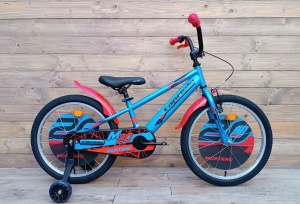 Bicicleta copii 20 Capriolo Mustang albastru rosu - Img 1