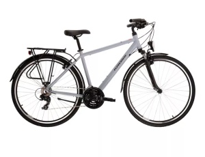 Bicicleta Kross Trans 1.0 M 28 M gray black matte