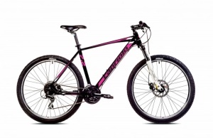 Bicicleta MTB 27.5 Capriolo Level 7.2 negru pink 19