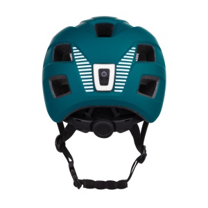 Casca Force Zebu cu lumina, teal S-M (51-56 cm) - Img 4