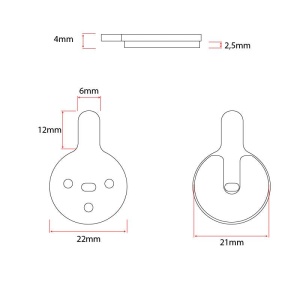 Placute frana din rasina pentru trotinete CT-011-R - Img 2