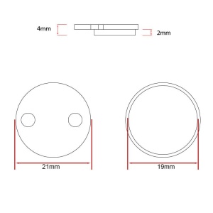 Placute frana trotineta Xiaomi Pro sintered 20mm - Img 3