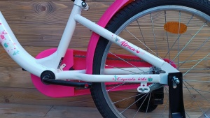 Bicicleta copii 20 Capriolo Viola Alpaca alb pink - Img 7