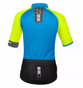 Bluza copii Force Square fluo/albastru 128-140 cm - Img 2