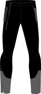 Pantaloni schi de tura VERTICAL negru