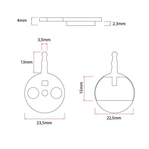 Placute frana CT010 [Ewheel] - 2 Sets - Img 3