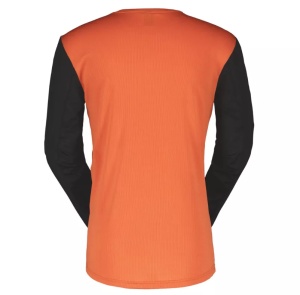 Tricou SCOTT TRAIL VERTIC LONG-SLEEVE orange/black pentru barbati M - Img 2