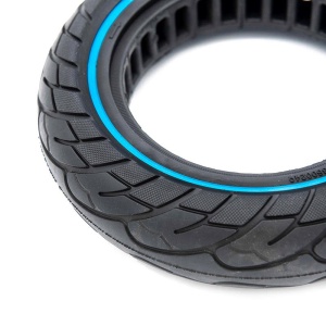 Anvelopa plina trotineta Ultra-Light 10x2.5 pentru jante 34mm Negru/Albastru - Img 4