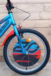 Bicicleta copii 20 Capriolo Mustang albastru rosu - Img 4