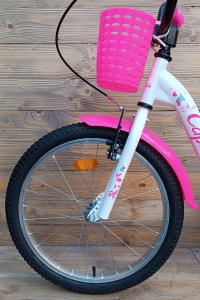 Bicicleta copii 20 Capriolo Viola Alpaca alb pink - Img 4