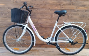Bicicleta dama 26 Capriolo Melody oras 1 viteza alb 17 - Img 2